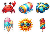 Summer Clipart Bundle, a Seasonal Illustration by DreamArtGraphic (Thumbnail 3 of 4)