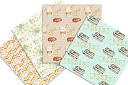 Watercolor with glitter papers, a Pattern Graphic by WoodLFoxy (Thumbnail 2 of 4)