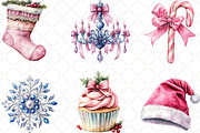 1920 Coquette Christmas Clipart, an Illustration by Black Bird Studio (Thumbnail 5 of 6)