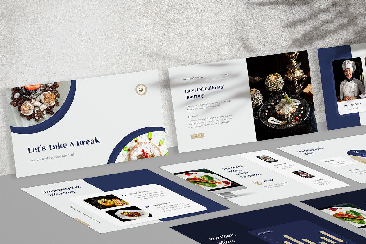 Luxury Food & Restaurant GSL, a Presentation Template by New Coral Design (Photo 6 of 6)