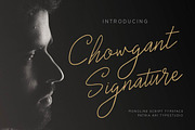Chowgant - Signature Monoline Script, a Script Font by Patria Ari (P4tcreativa) (Thumbnail 1 of 9)
