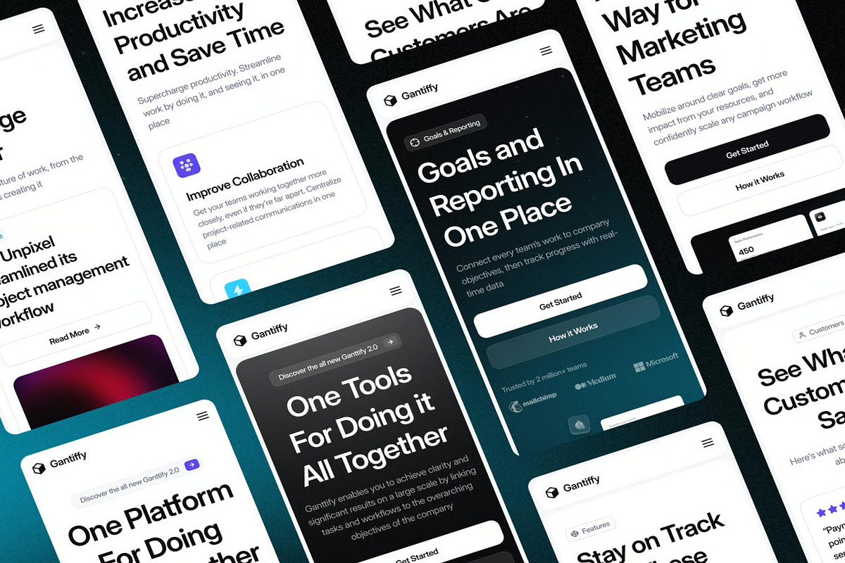 Ganttify Productivity Web Templates, an UI Kit Template by Lumina_ui_ux202 (Photo 5 of 6)