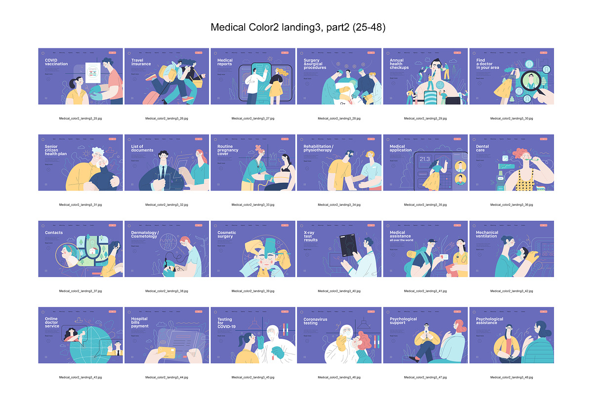 Medical, Part 2, colors 2&4, a Templates & Theme by Grivina's shop (Photo 9 of 19)