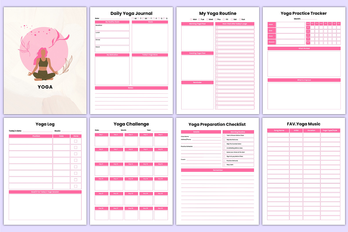 2026 That Girl Journal Bundle Canva, a Stationery Template by Mustafiz (Photo 12 of 12)