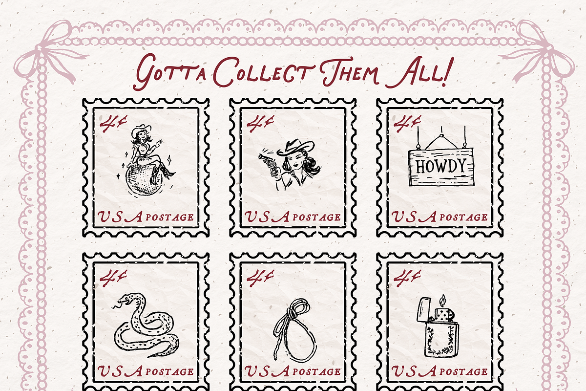 Rodeo Clipart, Western Doodles, an Object Illustration by The October Creative (Photo 6 of 6)
