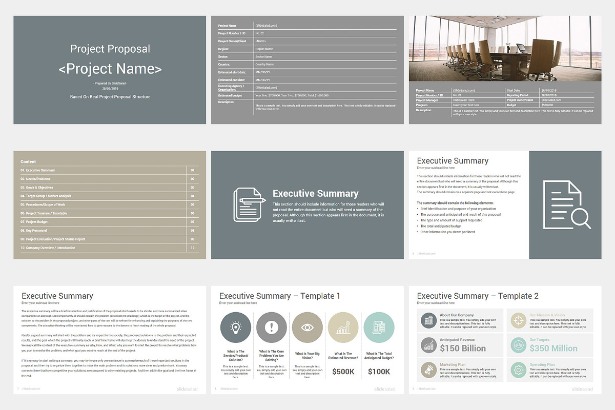 Project Proposal PowerPoint Template, a Presentation Template by SlideSalad (Photo 6 of 34)