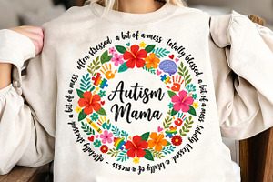 Autism Mama Coquette PNG, an Illustration by CreationArt