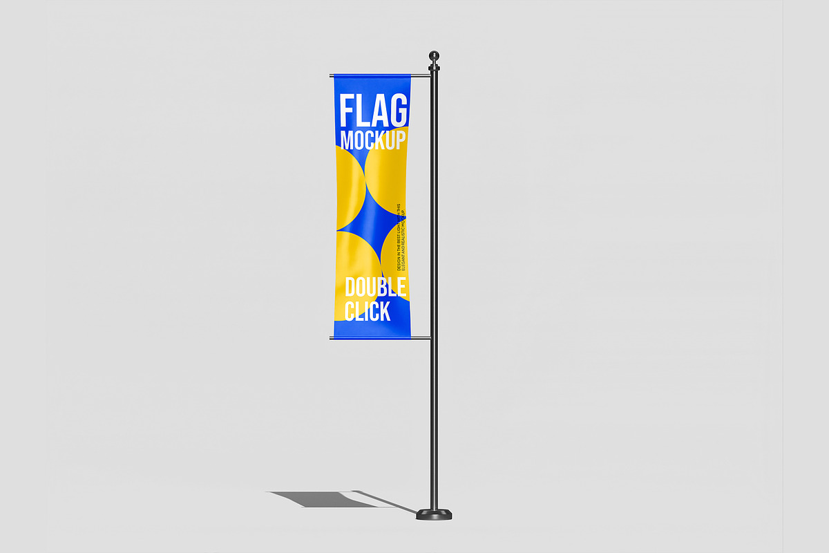 Flag Mockup, an Advertising Mockup by Permadi Creative (Photo 3 of 5)