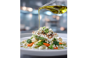 Gourmet healthy food with green, a Food & Drink Photo by ZinetroN