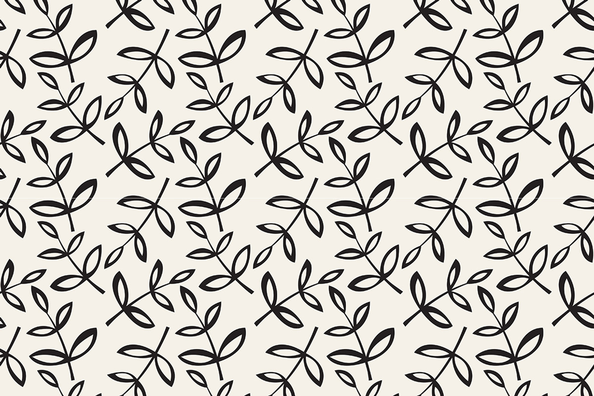 Leaves Seamless Patterns Set, a Pattern Graphic by Curly_Pat (Photo 2 of 5)