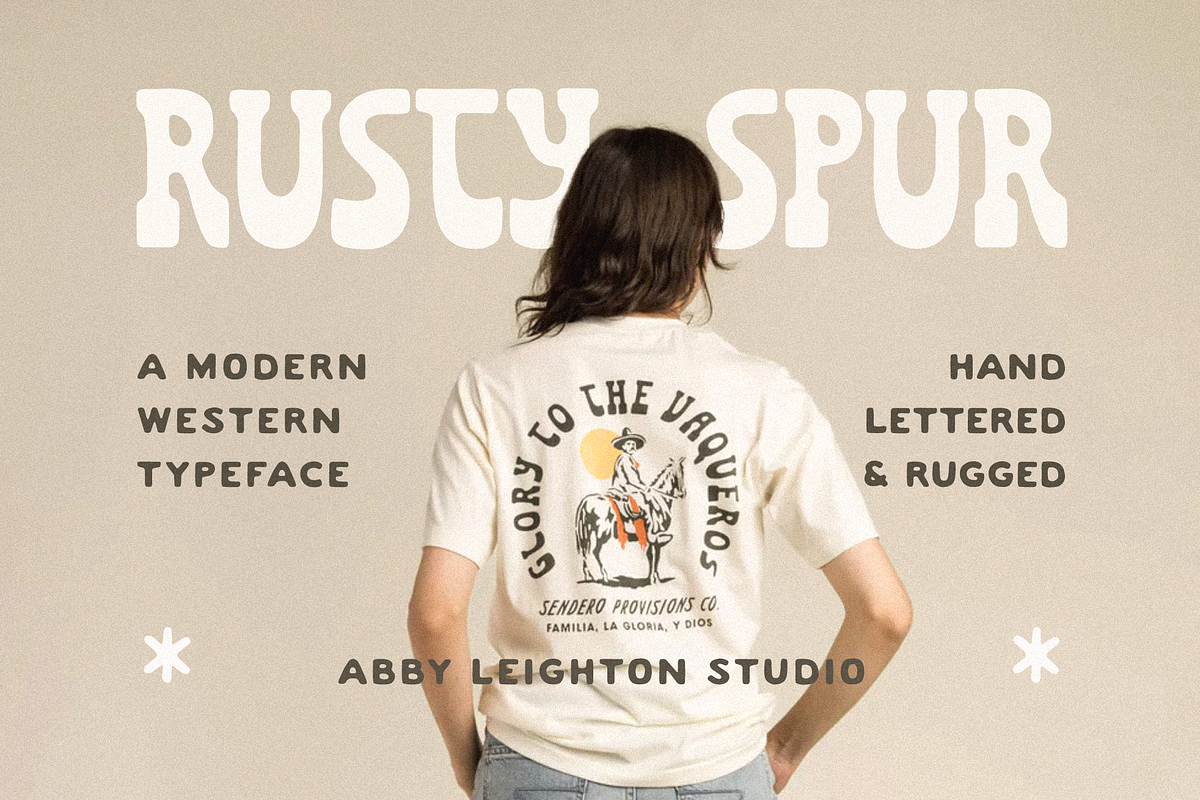 RUSTY SPUR by Abby Leighton, a Slab Serif Font by Abby Leighton Studio (Photo 1 of 7)