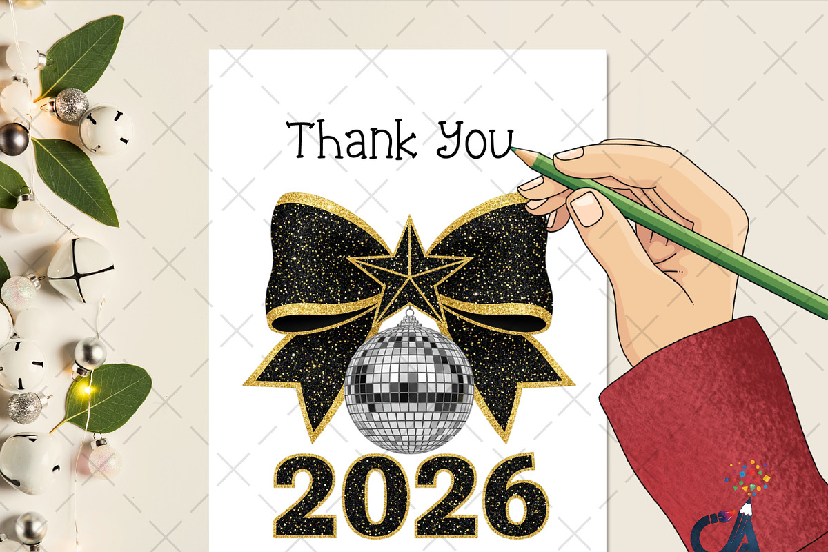 New Year Coquette 2026 PNG, an Illustration by Creative Art (Photo 4 of 5)