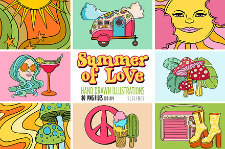 Hippie Clipart Summer of Love
