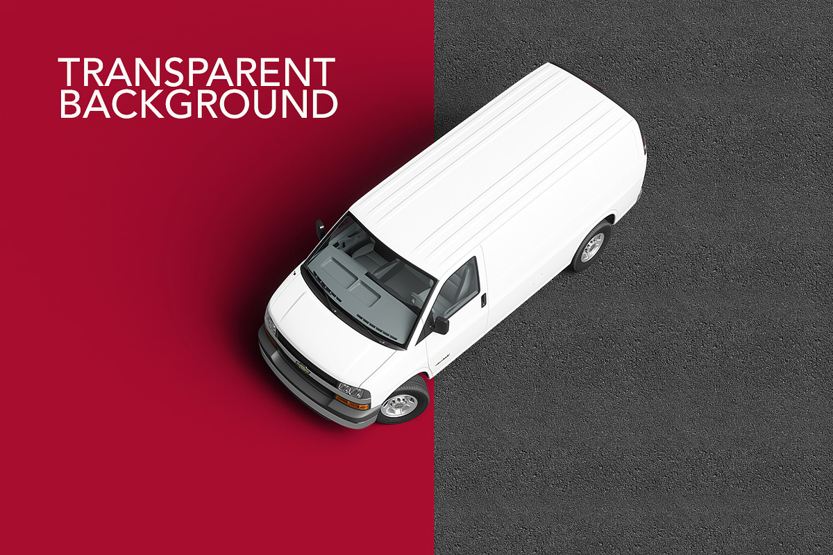 Mini Van Mock-up, a Print Template by GK Creative (Photo 6 of 7)