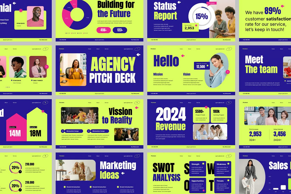 Agency Pitch Deck Powerpoint, a Presentation Template by Fit-tee (Photo 2 of 2)
