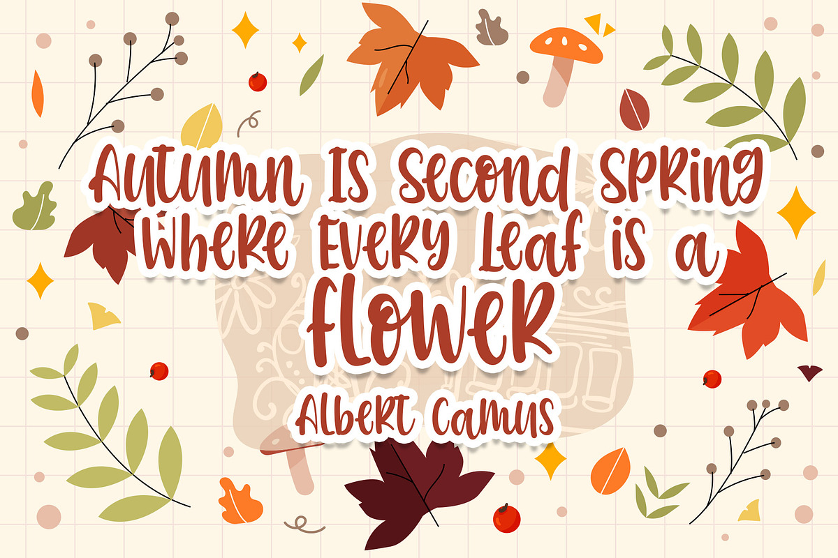 Autumn Lover Font, a Script Font by Dm Studio (Photo 4 of 5)