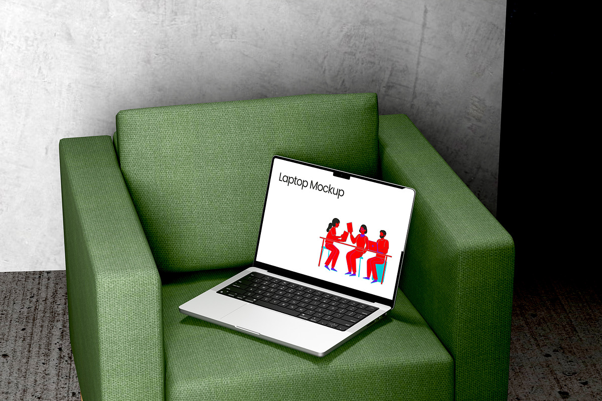 LAPTOP MOCKUP, a Device Mockup by safrizalstudio (Photo 2 of 4)