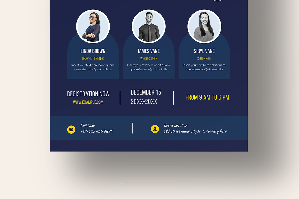 Online Business Conference Flyer, a Flyer Template by MightyDesign (Photo 5 of 8)