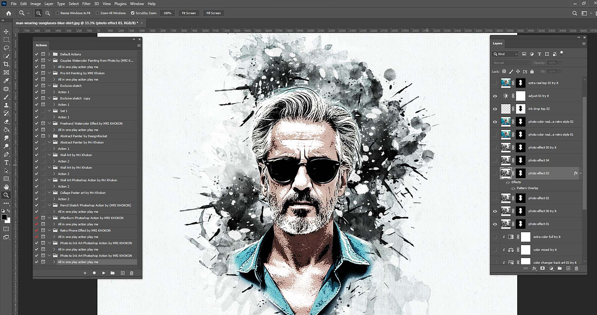 Photo to Ink Art Photoshop Action, an Action Add-On by MRI STUDIO (Photo 10 of 10)