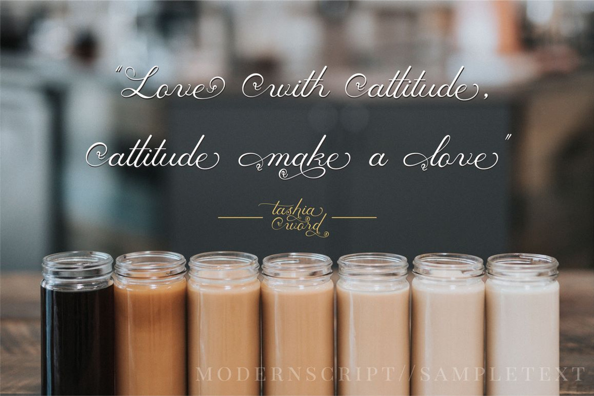 Tashia, a Script Font by PutraCetol Studio (Photo 3 of 16)