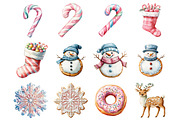 Pastel Christmas Cookies & Candy, an Illustration by Design Market (Thumbnail 4 of 4)