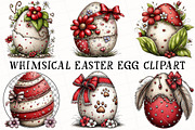 Whimsical Easter Egg Clipart, an Illustration by OK Design (Thumbnail 2 of 6)