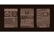 Maya ethnic posters. Aztec tribal, an Object Graphic by Stock-Smart-Start (Thumbnail 1 of 3)