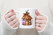 Magical Fall PNG, Halloween PNG, an Illustration by Watercolor design (Thumbnail 3 of 3)