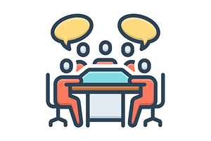 Existing meeting color icon