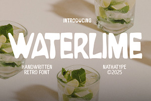 Watterlime, a Script Font by Nathatype