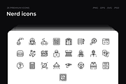 Nerd icons, an Outline Icon by Wencory (Thumbnail 1 of 2)