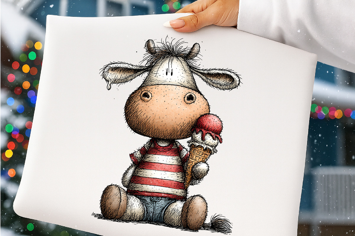 Whimsical Farm Animals Clipart, an Illustration by SinaCreation (Photo 6 of 7)