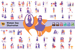 Women’s Day Illustration Pack, an Illustration by Vector Portal