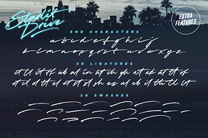 Starlit Drive Signature Font