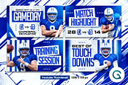 American Football Social Media Pack, a Social Media Template by Geelator Studio (Thumbnail 4 of 4)