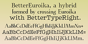 BetterEuroika, a Serif Font by Ingrimayne Type (Thumbnail 5 of 11)