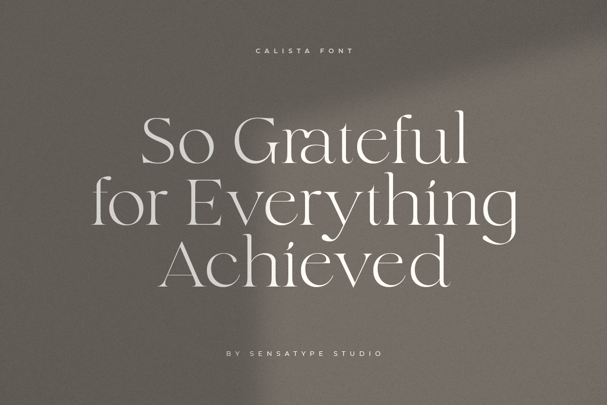 Calista - Classy Elegant Font, a Serif Font by Sensatype (Photo 18 of 21)