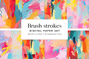 Brush Strokes - Seamless Backgrounds, a Pattern Graphic by Studio C (Thumbnail 3 of 5)