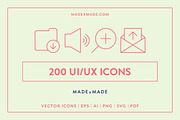 UI/UX Line Icons, an Outline Icon by Made by Made (Thumbnail 1 of 8)