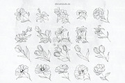 Procreate - Elegant Tattoo Flowers, a Brush Add-On by DiBrush Studio (Thumbnail 4 of 7)