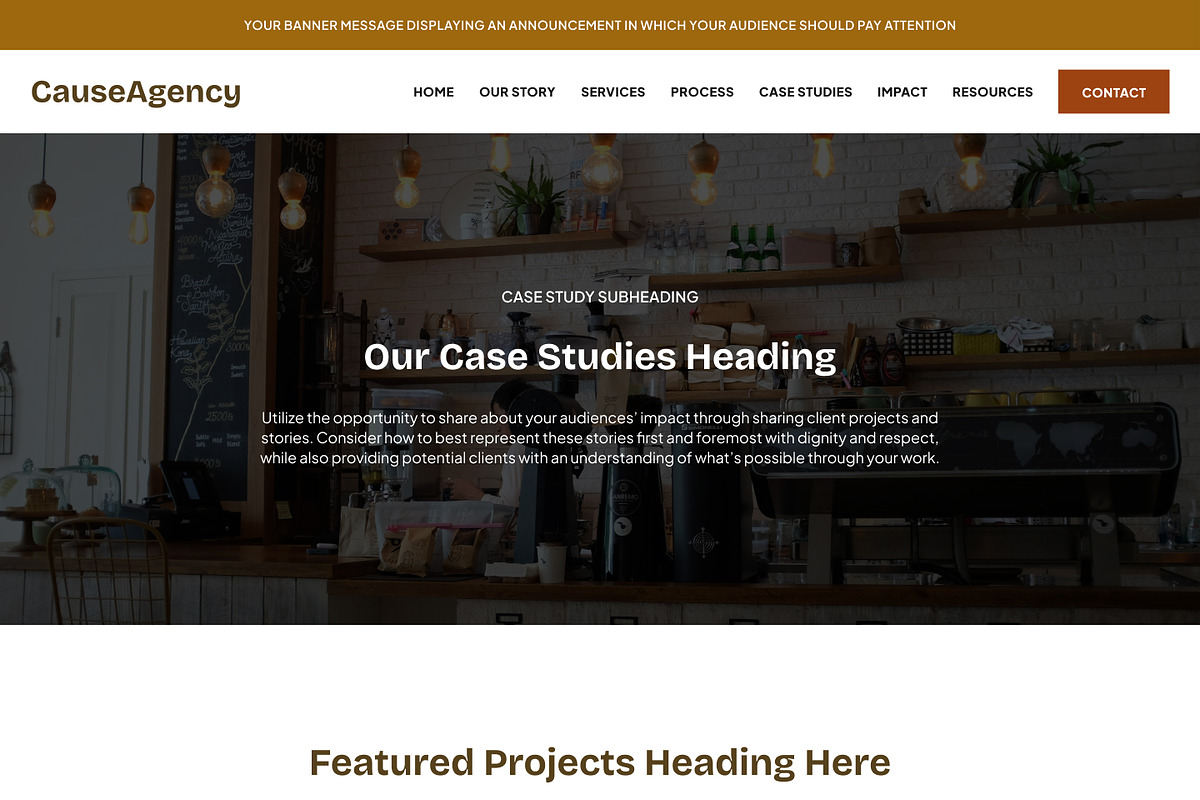 Social Enterprise Showit Template, a WordPress Template by Studio Humankind (Photo 6 of 20)