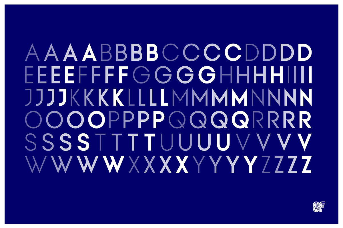 KAPITAL | 8 Fonts 4 Sans 4 Stencil, a Sans Serif Font by Superfried Font Shop (Photo 3 of 9)