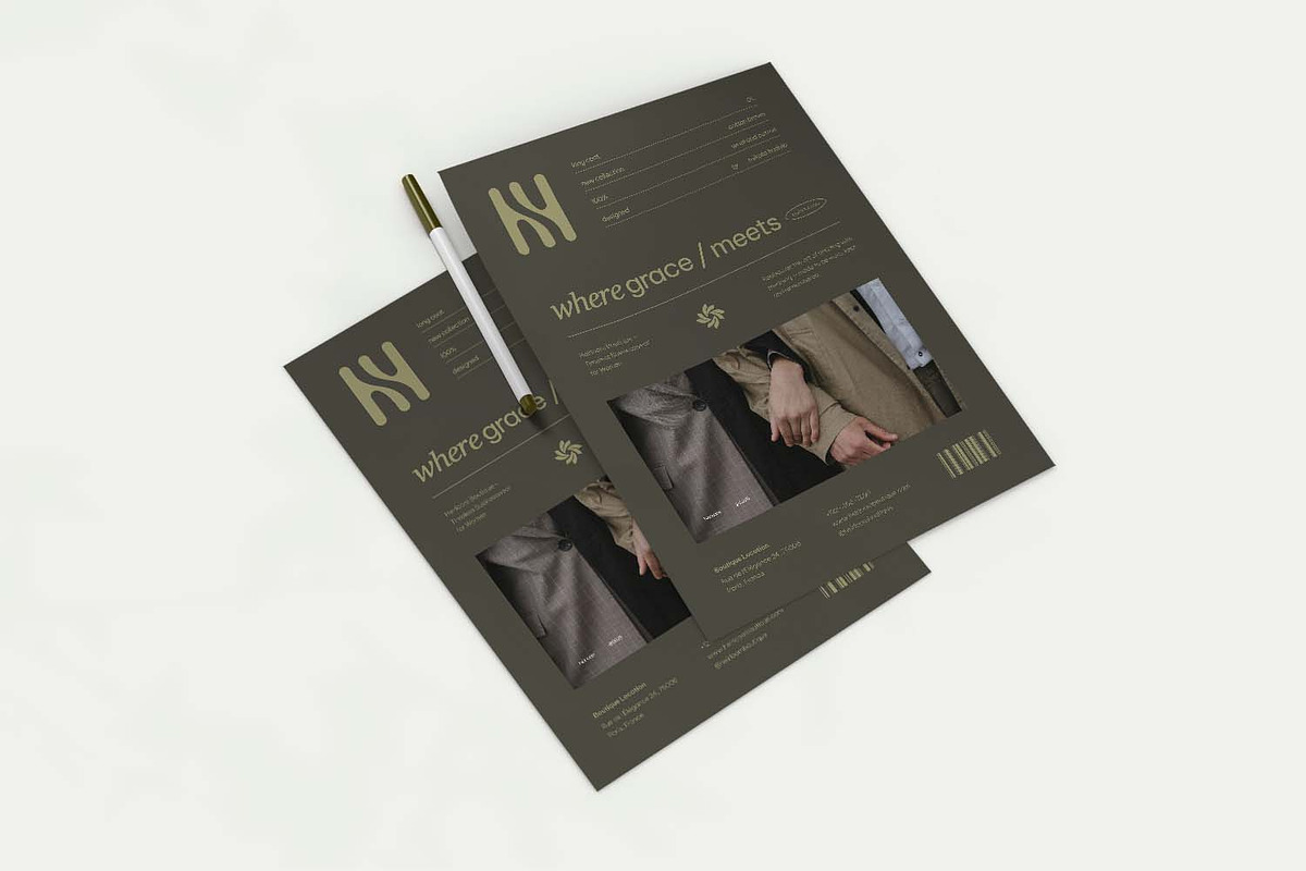 Grace Meets Craftmanship - Flyer, a Flyer Template by VUNIRA (Photo 3 of 3)