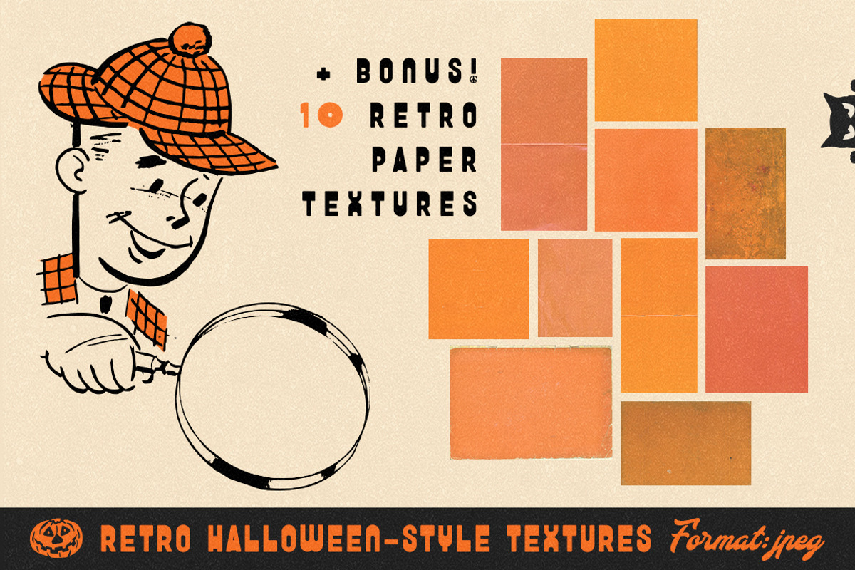 Retro Halloween Design Kit, a Seasonal Illustration by Retro Machine (Photo 14 of 15)