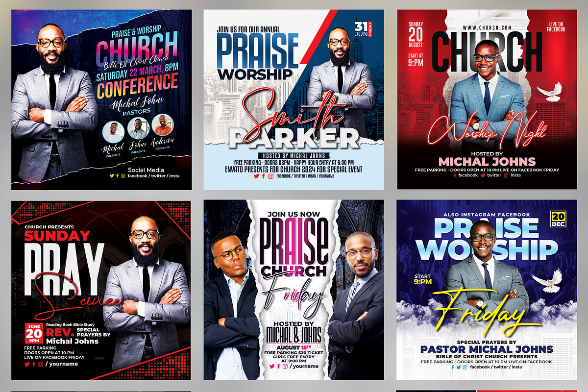 150+ Church Flyers Bundle, a Flyer Template by AfzaalGraphics (Photo 2 of 18)