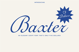 Baxter, An Elegant Script Font