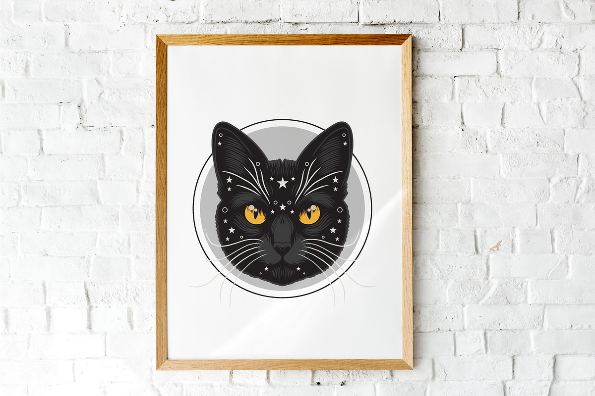 Halloween Witch, Cat, Bat Character, a Decorative Illustration by Imaginary Party (Photo 10 of 10)