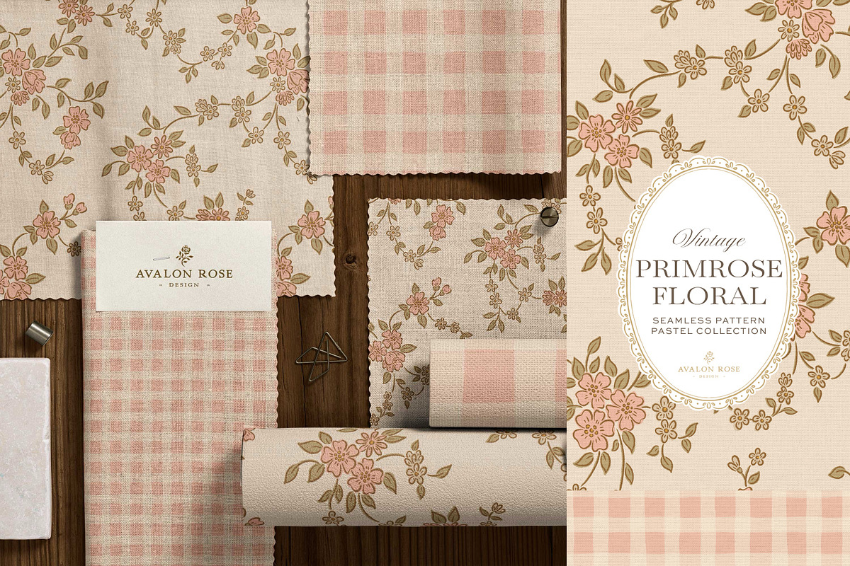 Vintage Ditsy Floral Pastel Patterns, a Pattern Graphic by Eclectic Anthology (Photo 5 of 13)