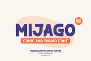 Mijago - Comic & Round Font, a Sans Serif Font by QR Design Studio (Thumbnail 1 of 7)
