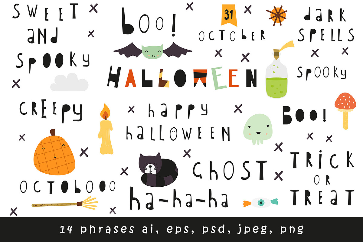 Halloween graphic collection, a Decorative Illustration by Nursery Art (Photo 5 of 7)